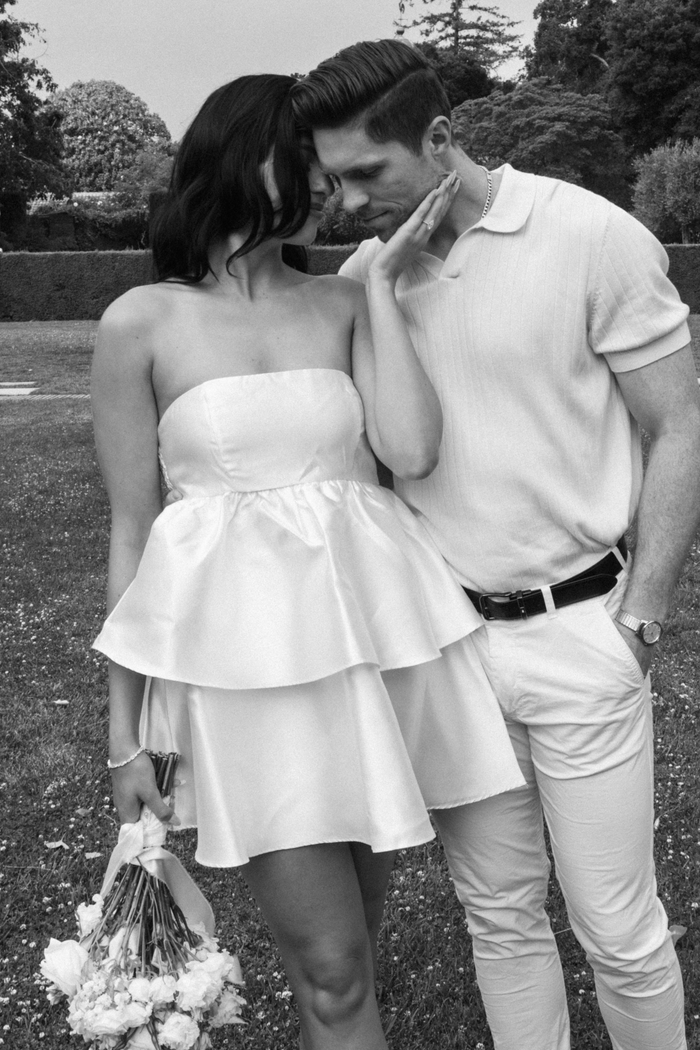 off white mini tube dress tiered skirt layered womenswear strapless soft satin