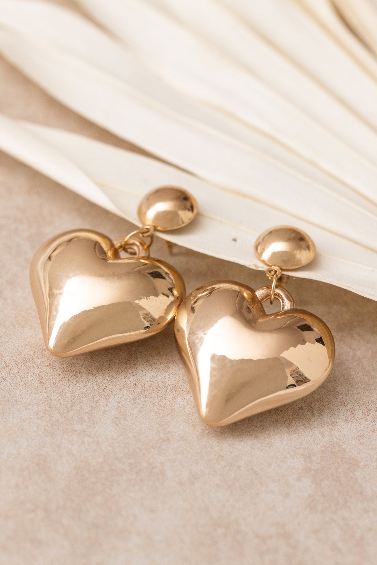Big Heart Earrings - Sample