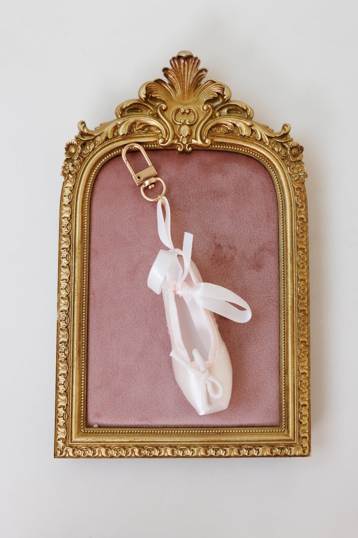 ballet shoe keychain cute girly accessory phone backpack keys bag charm personalized gift fashion statement trendy everyday use