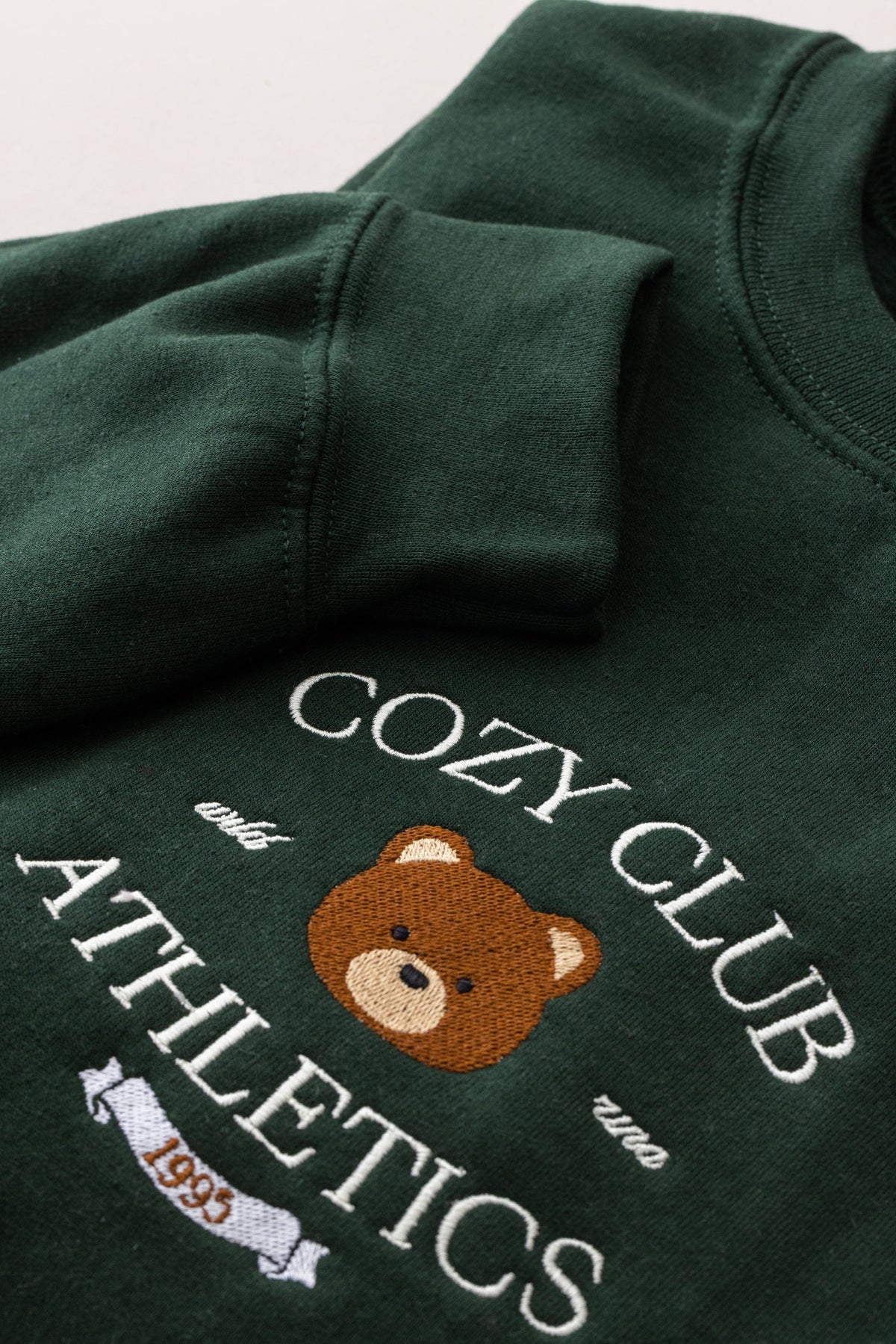 Cozy Club Athletic Crewneck Sweater