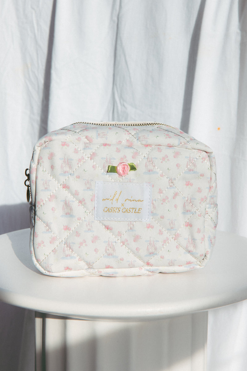 blueis travel cosmetic bag case heart print makeup Fantasy Cosmetic Bag