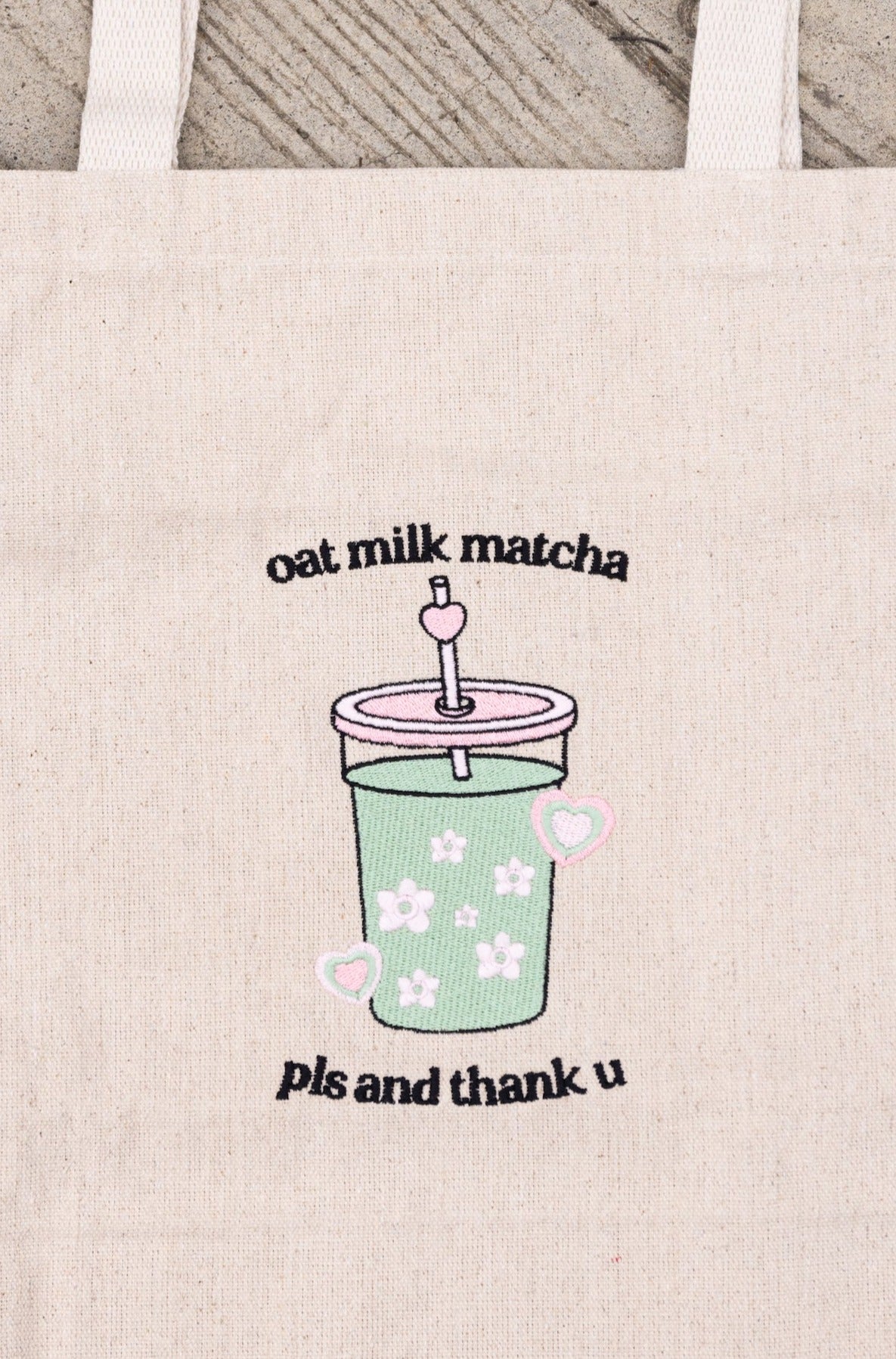 Oat Milk Matcha Latte Tote Bag – Wild Rina