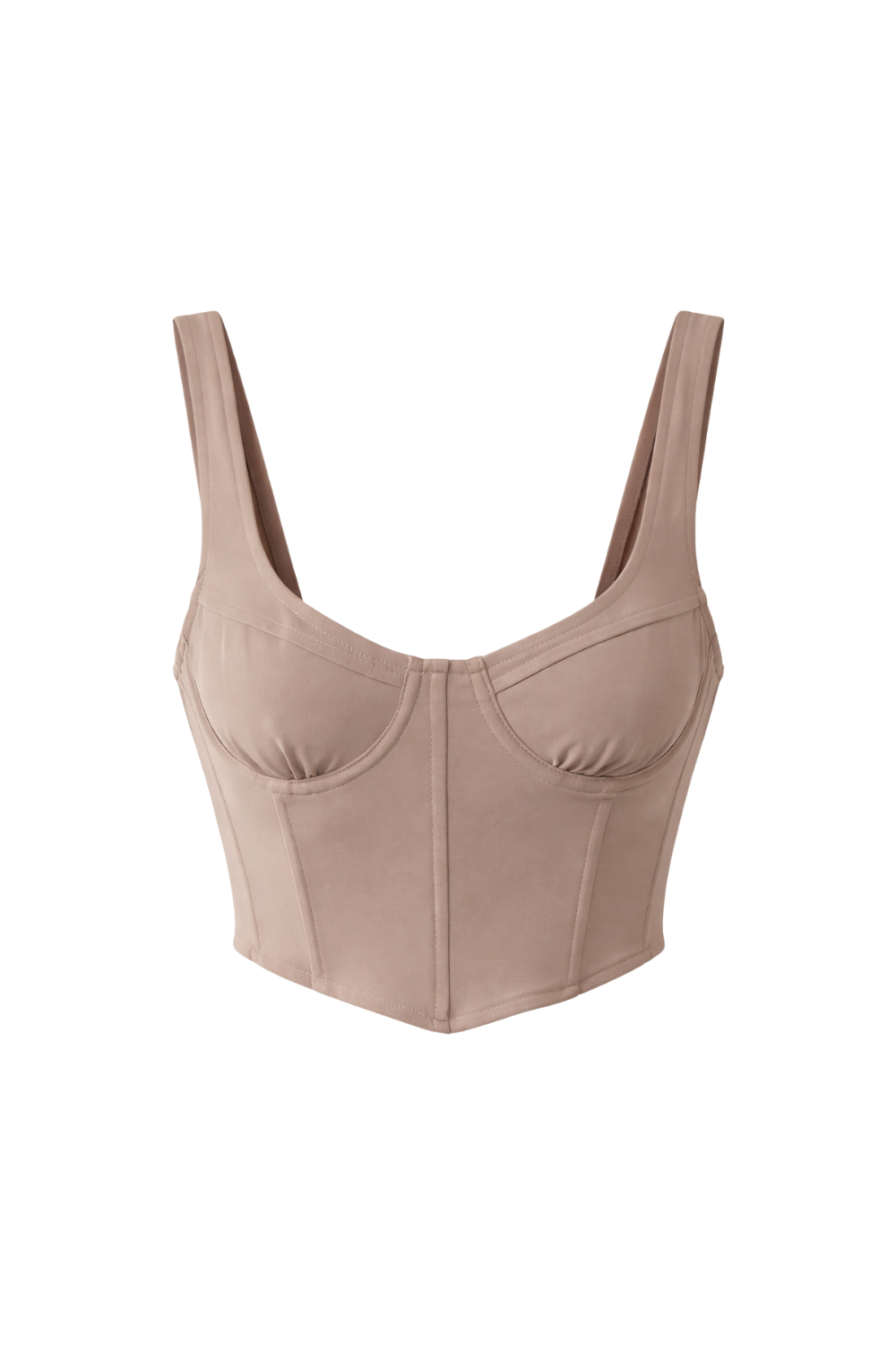 Baby Girl Corset Top - Mocha