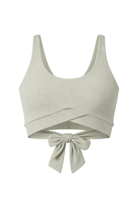 Bow Back Bralette - Olive