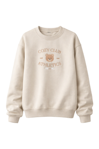 Cozy Club Athletic Crewneck Sweater