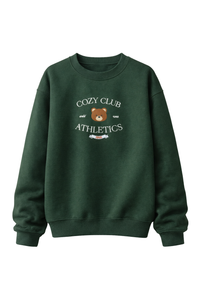 Cozy Club Athletic Crewneck Sweater