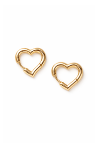 Heart Huggies Earrings