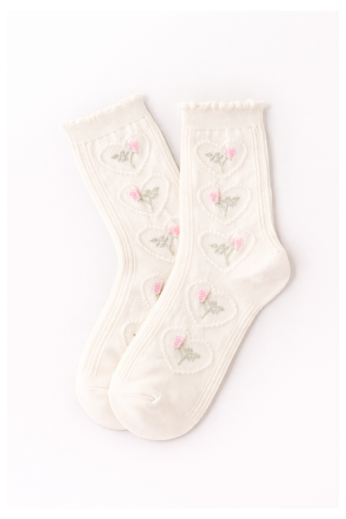 Heart of Roses Socks