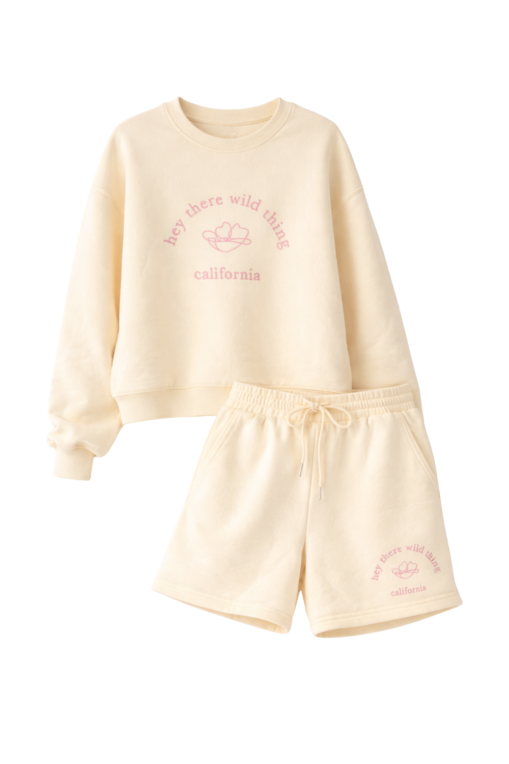 Hey There Wild Thing Sweat Set - Pink