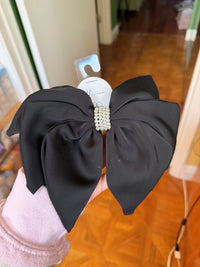 Black Pearl Hair Bow - Sample