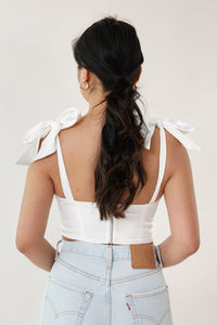 Lusting Corset Top - White