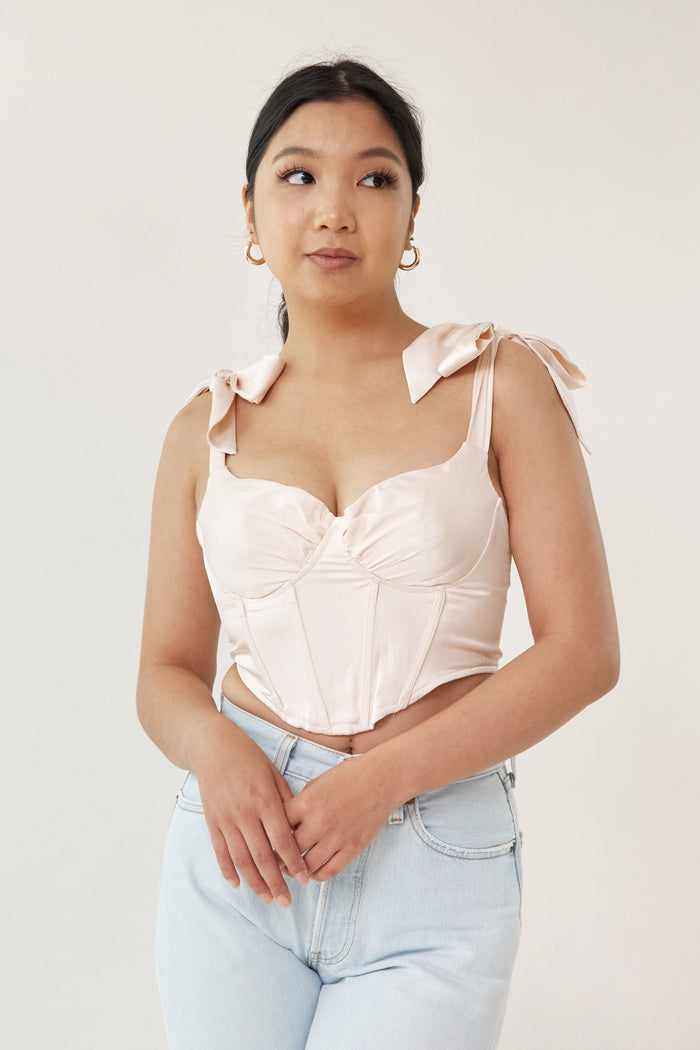 Lusting Corset Top - Soft Pink