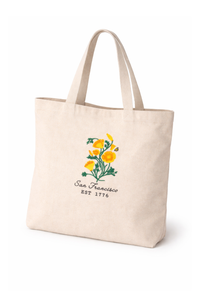 San Francisco Poppy Tote Bag