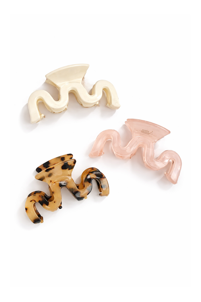 Squiggle Hair Claw - Acrylic