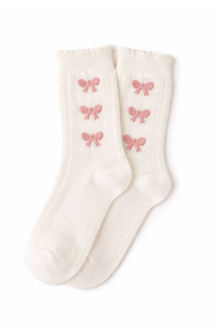 Triple Bow Socks