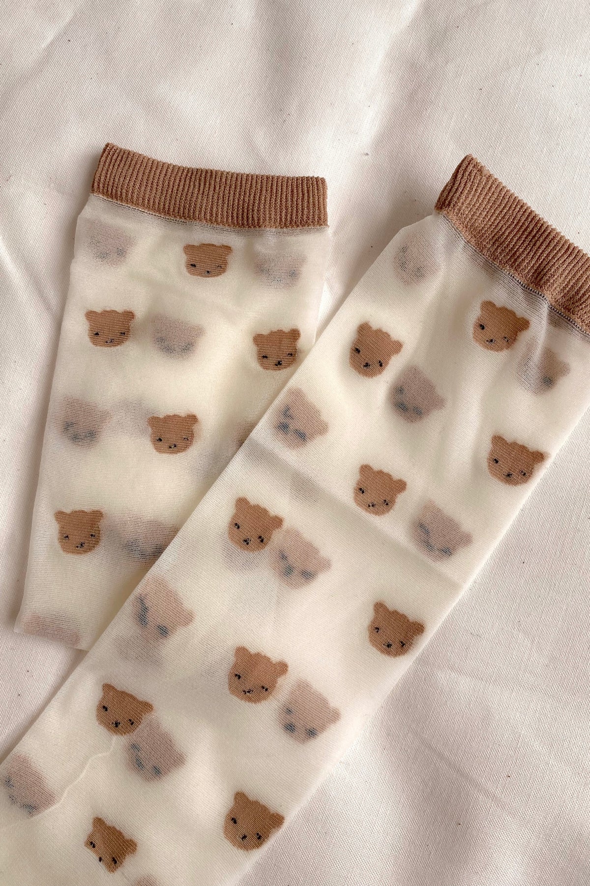 Sheer Bear Socks