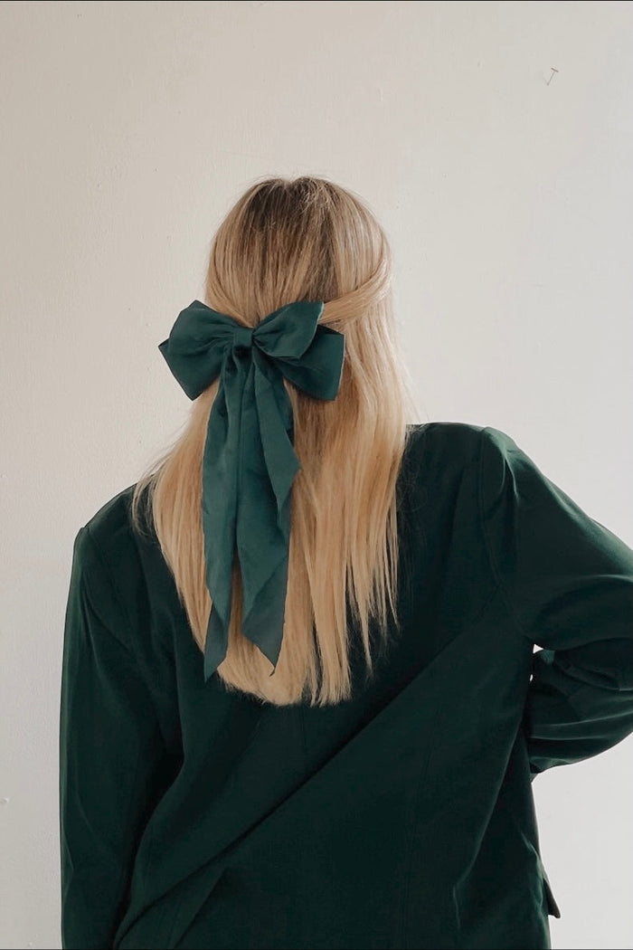 Hair Bow - Green - Sample