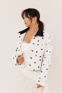 Dottie Polka Dot Utility Jacket