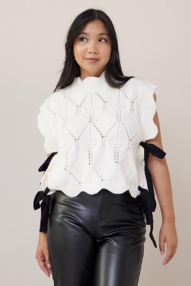 Wishlist Vest - White - Sample