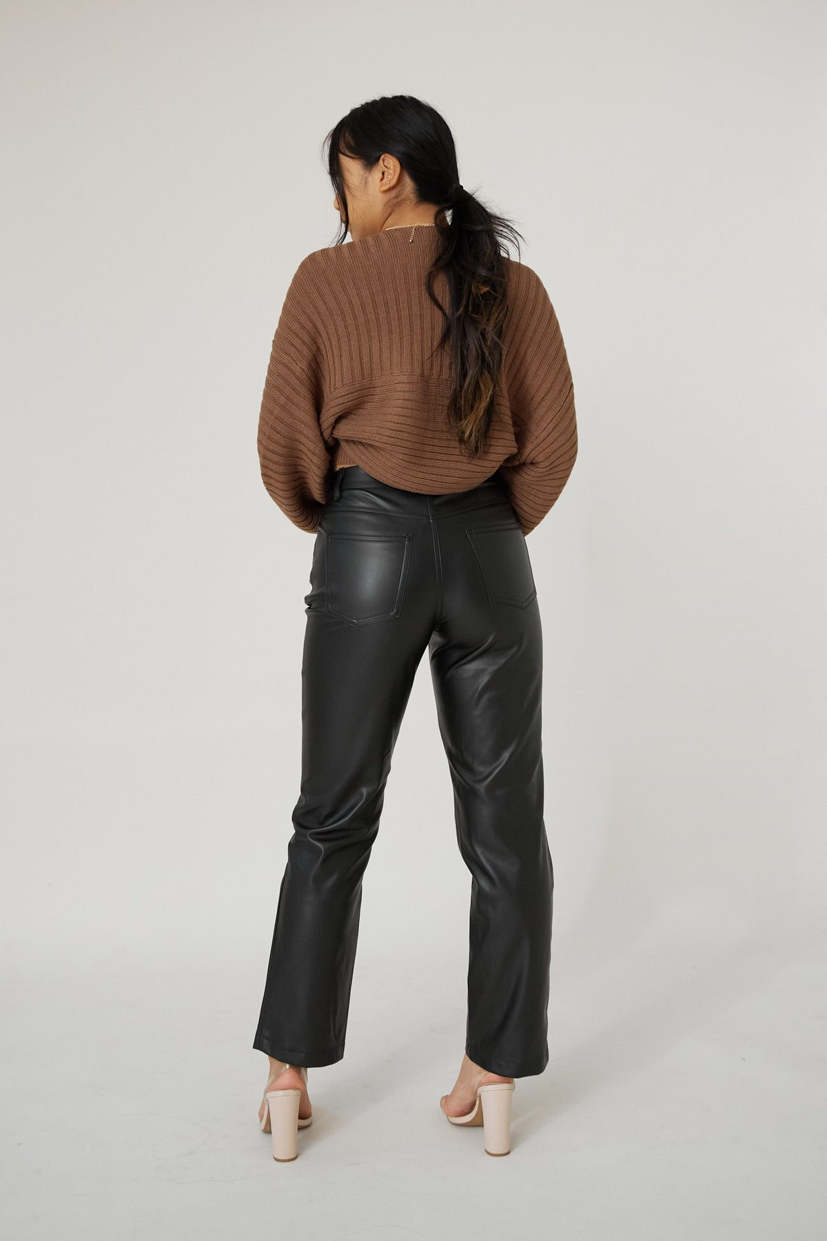 Dianna Leather Pants - Black