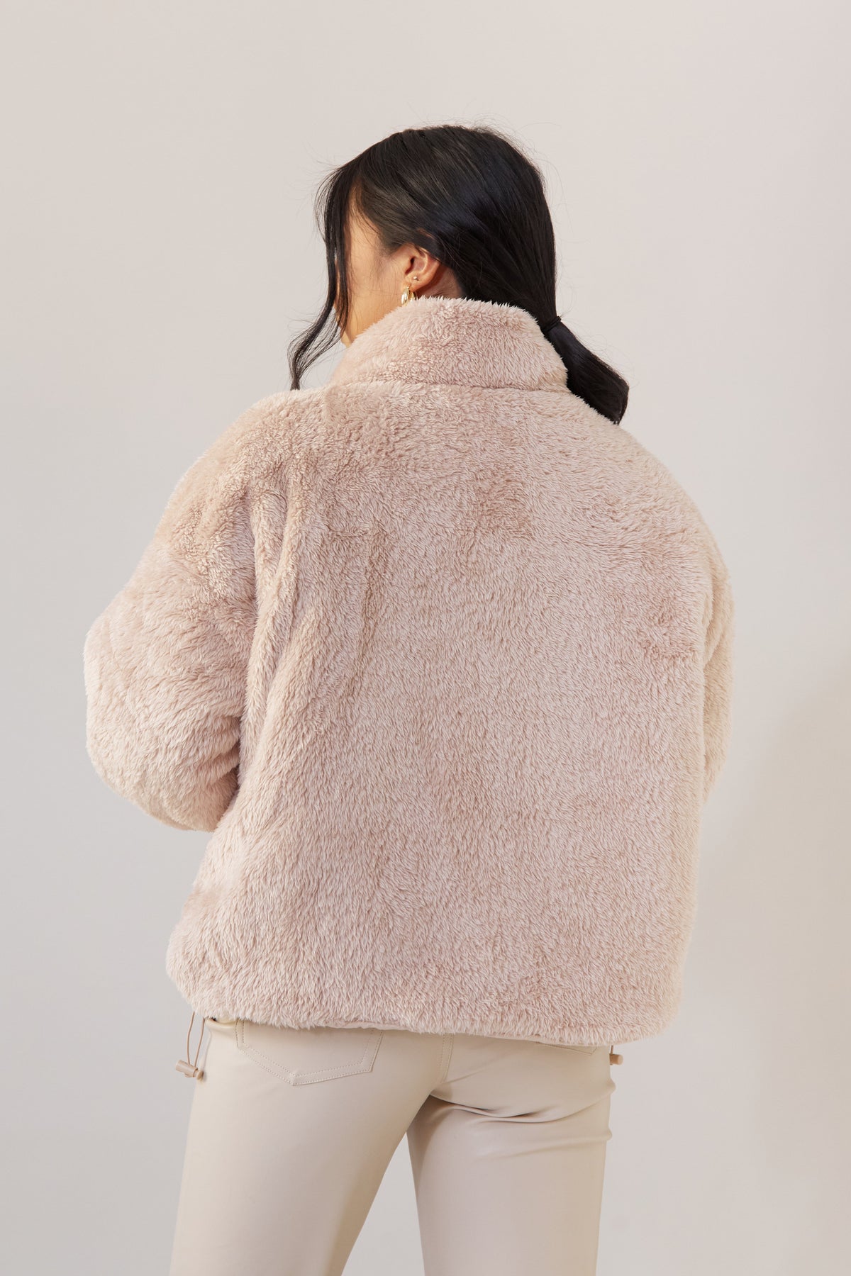 Reversible Puff Jacket - Soft Blush