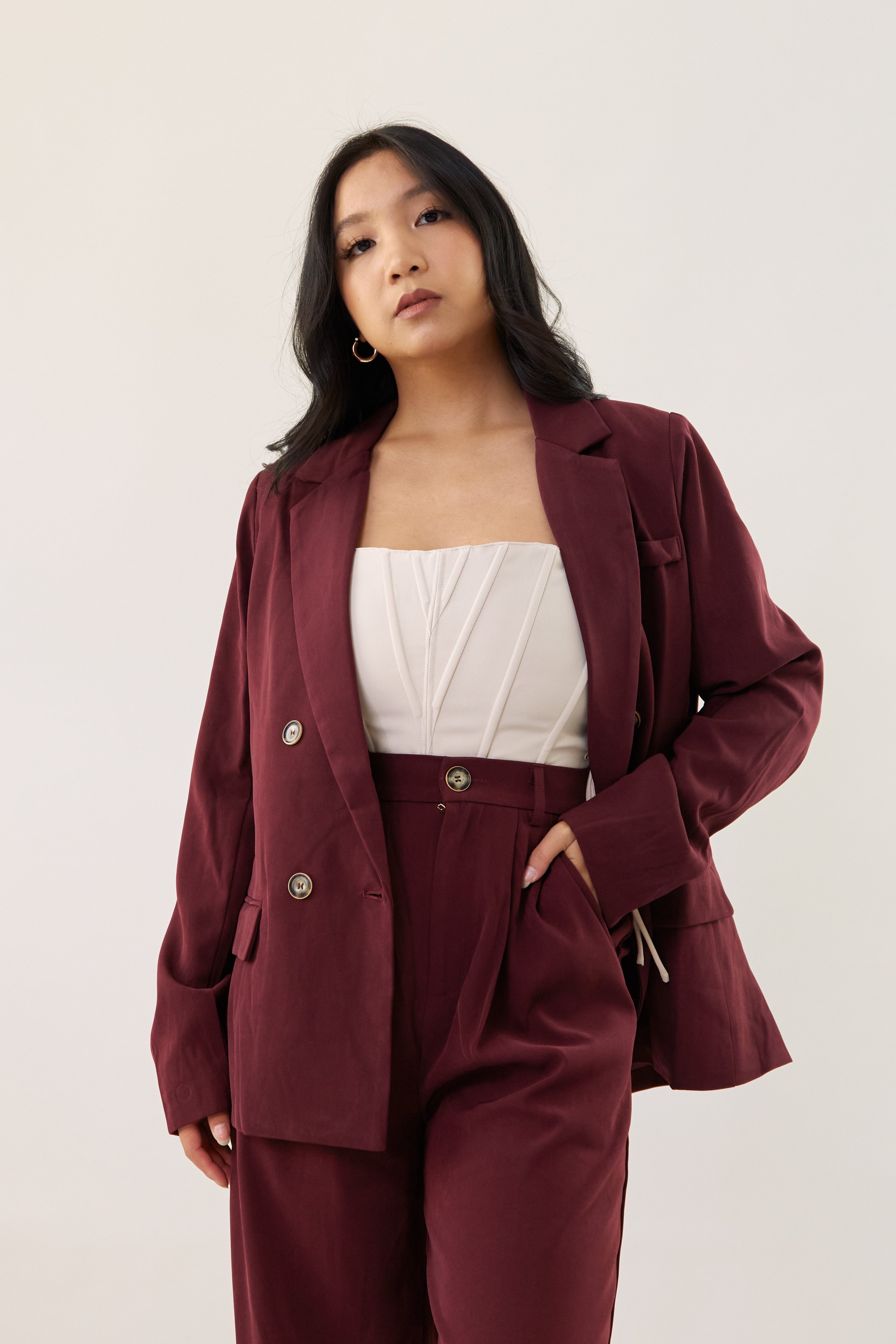 Run Down Blazer - Maroon – Wild Rina