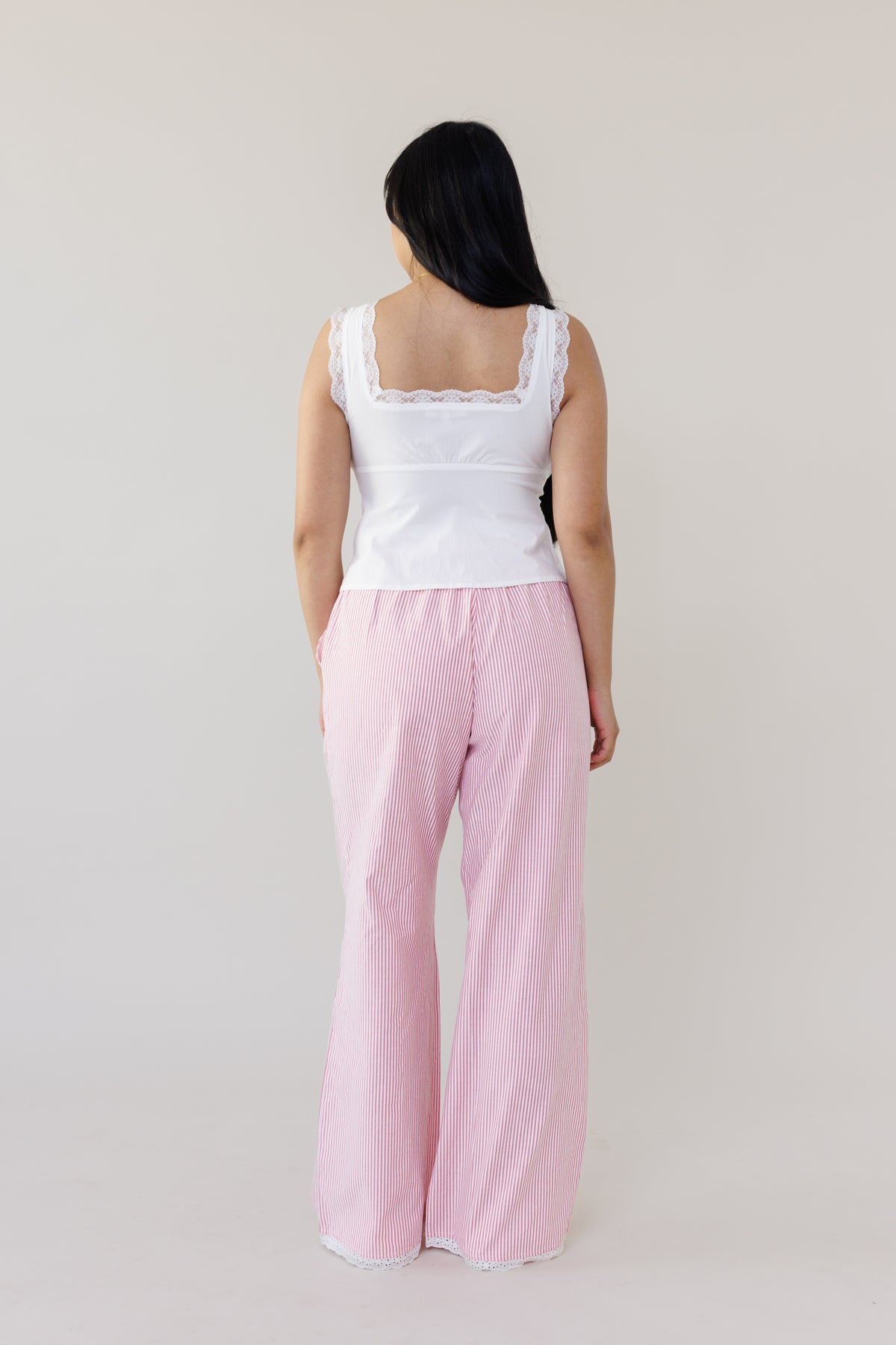 Vienna Stripe Pants - Red