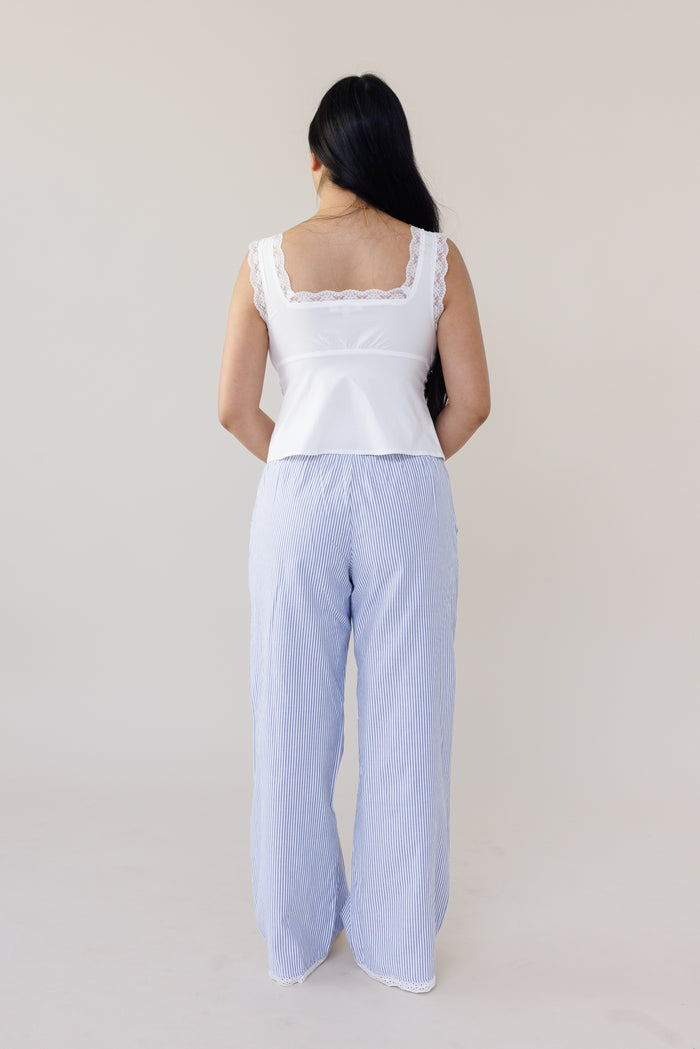 Vienna Stripe Pants - Blue