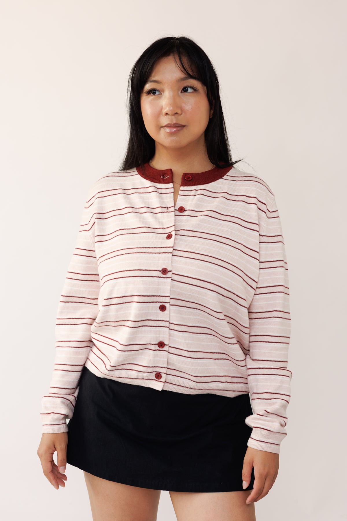 Think Pink Striped Sweater