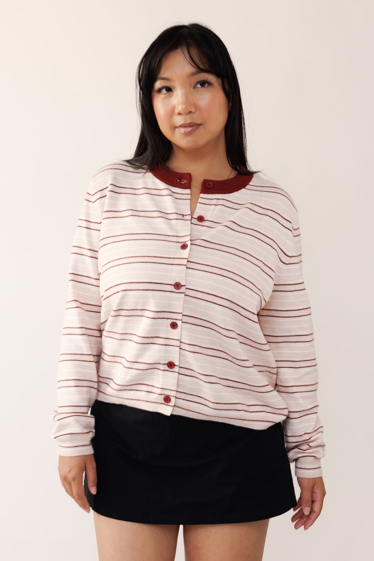 Think Pink Striped Sweater