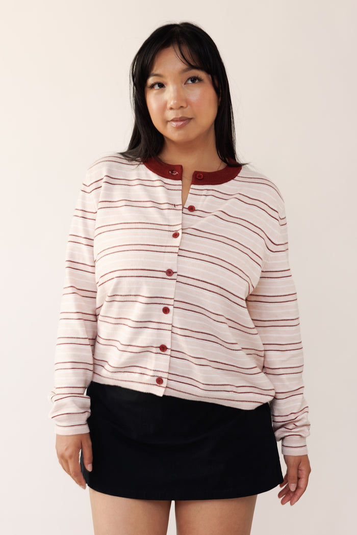 Think Pink Striped Sweater