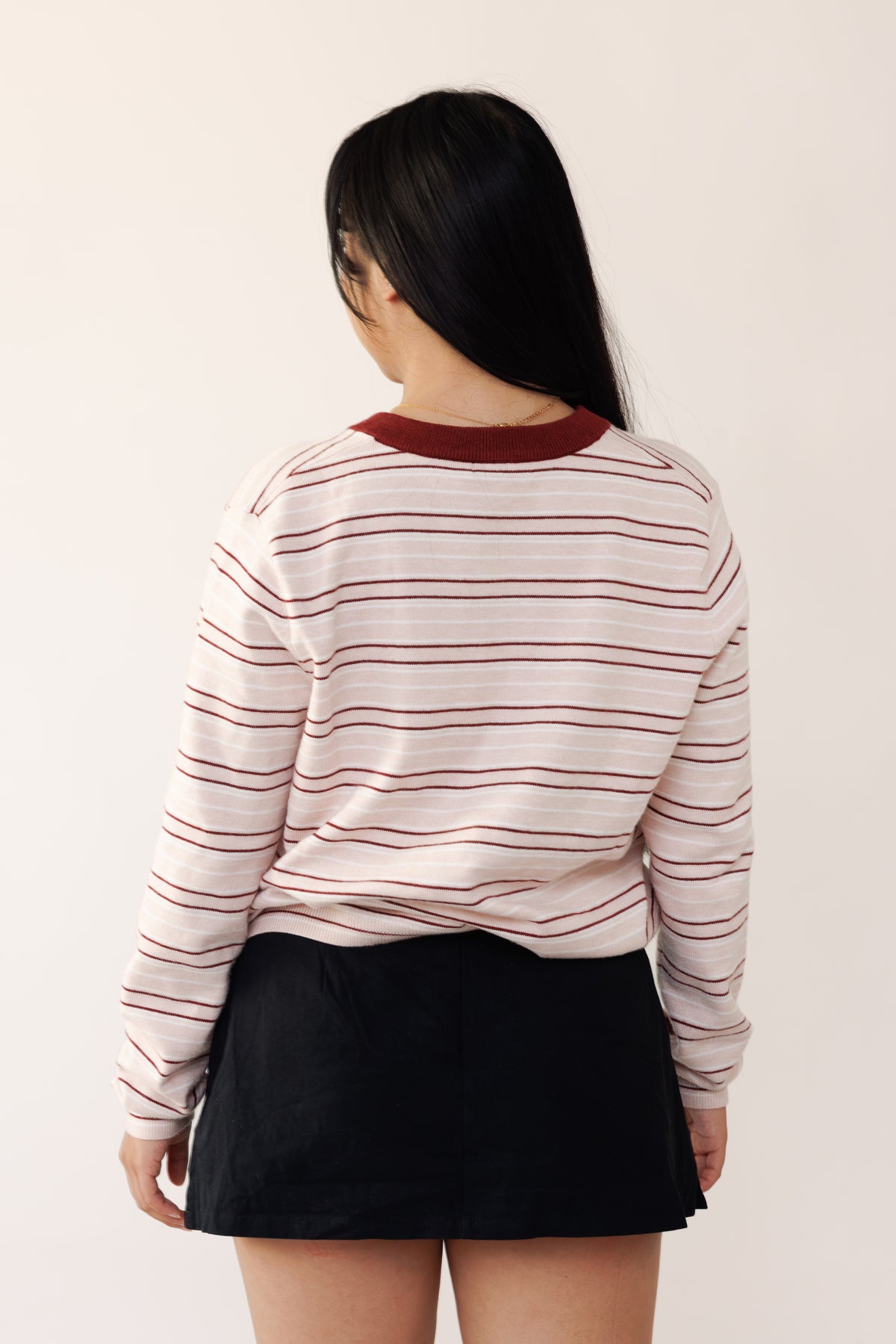Think Pink Striped Sweater