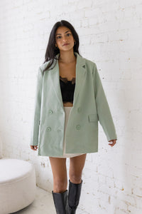 Downtown Blazer - Sage