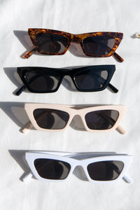 retro cat eye sunglasses acrylic material black tort blush white eyewear accessory
