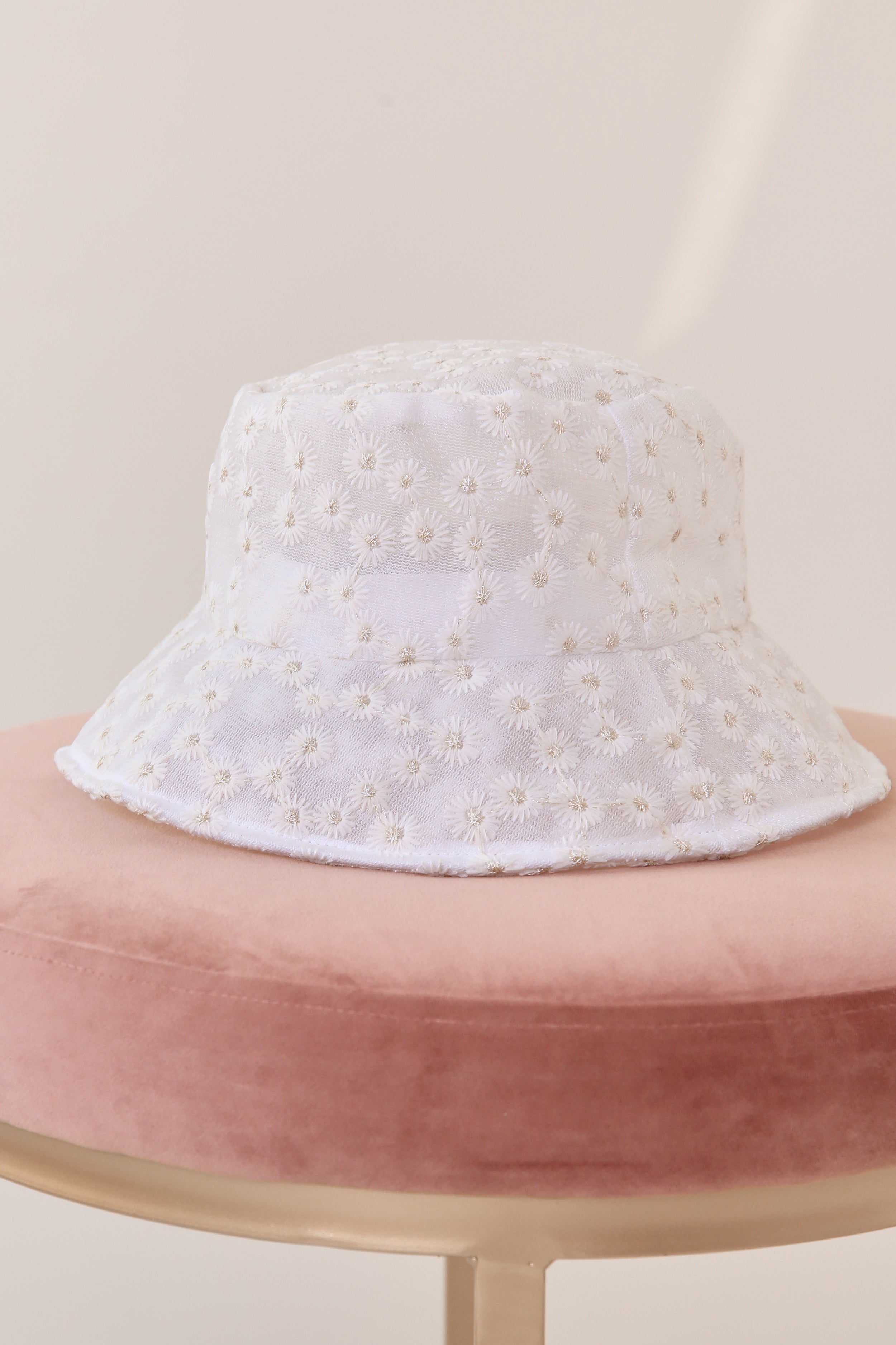 Floral Embroidery Bucket Hat | Black Bucket Hat | Women Hat