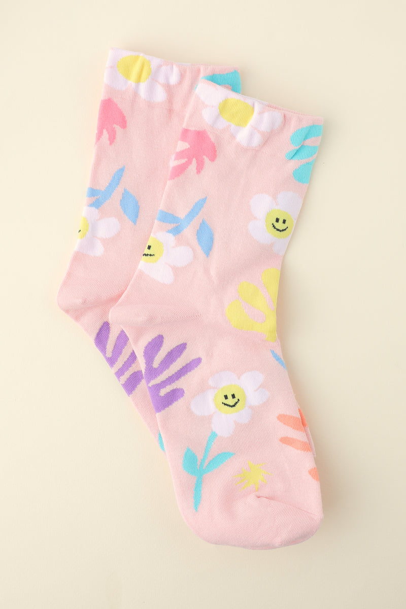 Flower Printed Socks