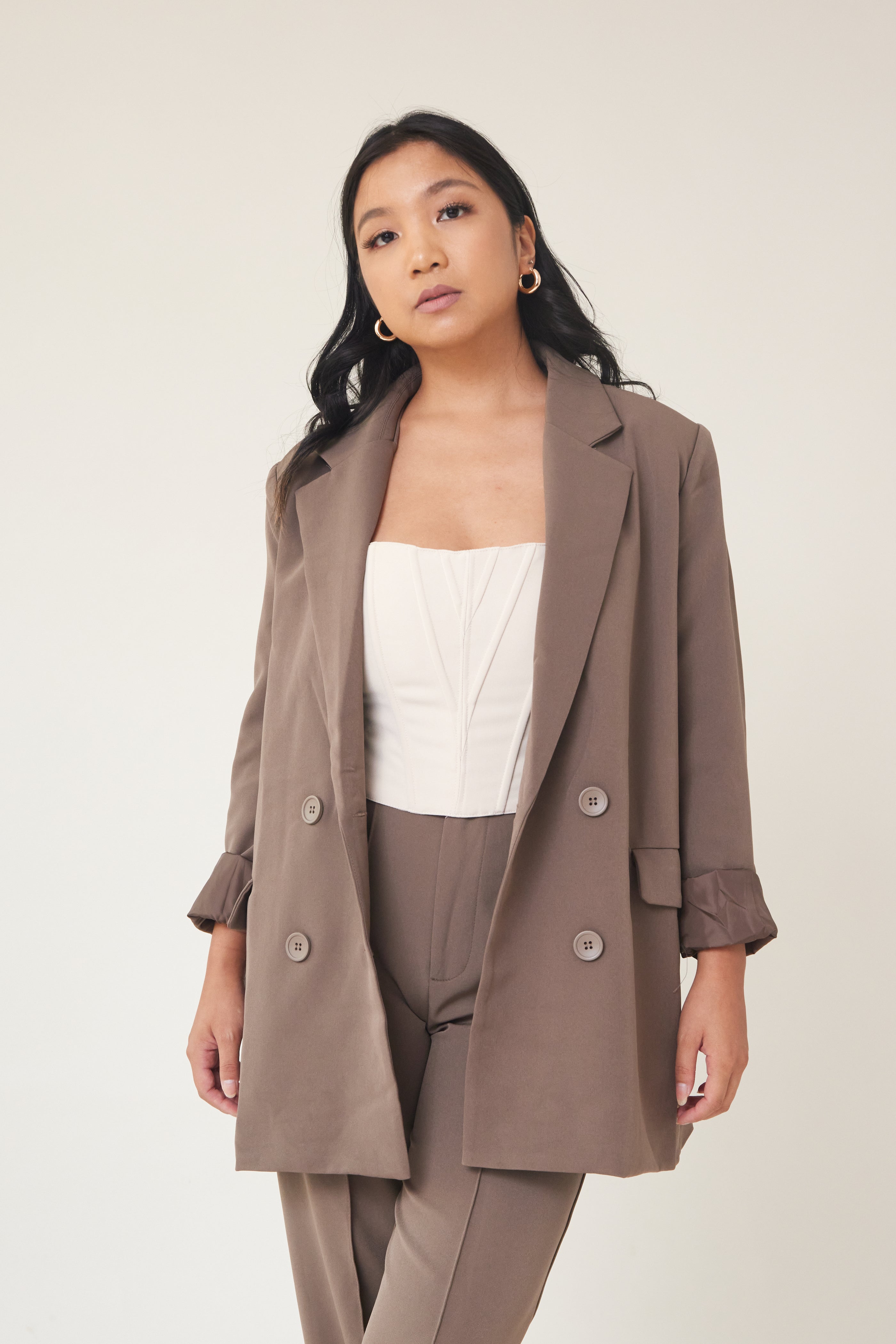 Downtown Blazer - Chocolate – Wild Rina